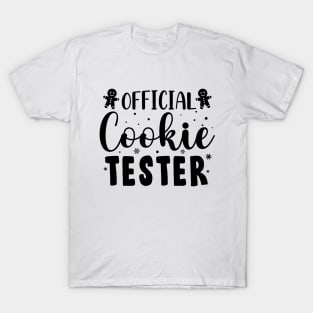 Official Cookie Tester Christmas Baking Team Gift T-Shirt